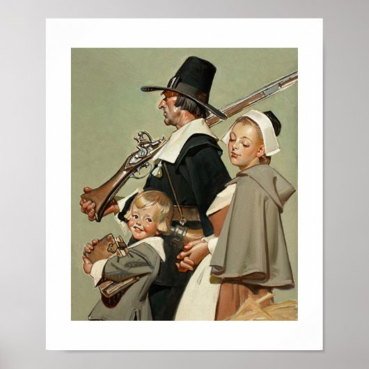 Familie Pilgrim. Fine Art Poster (Vorne)