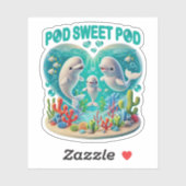 Familie "Pod Sweet Pod" Aufkleber (Blatt)