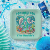 Familie "Pod Sweet Pod" Pappteller (Party)