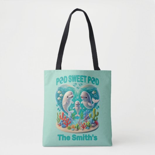 Familie "Pod Sweet Pod" Tasche (Vorderseite)