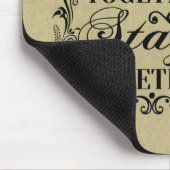 Familie Prays Together Bleibe Bibel-Sprichwort zus Mousepad (Ecke)