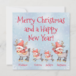 Familie Reindei Personalisiert Weihnachten