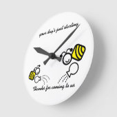 Familie Runde Wanduhr (Winkel)