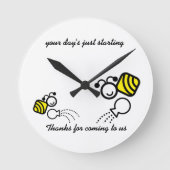 Familie Runde Wanduhr (Vorderseite)