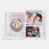 Familie sagt: "Ich Liebe du" Oma, DIY White Pink Geschirrtuch (Horizontal)