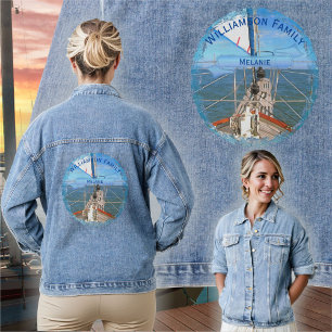 Familie San Francisco Segeln 0869 Jeansjacke