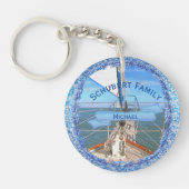 Familie San Francisco Segeln 0869 Schlüsselanhänger (Vorderseite)