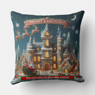 Familie SANTA CLAUS CHRISMAS FARBFARBIGE DURCH PIL Kissen