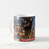Familie SANTA CLAUS CHRISTMAS COLORFUL Kaffeetasse (Vorderseite Links)