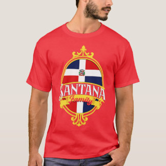Familie Santana Dominikanische Republik Flagge T-Shirt