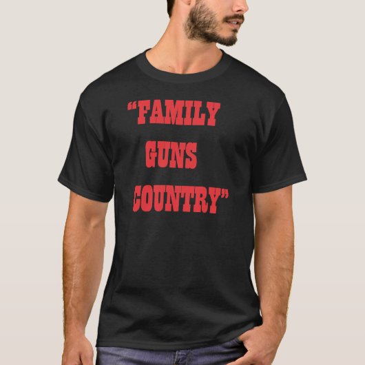 FAMILIE SCHIESST LAND BLK.png T-Shirt (Vorderseite)