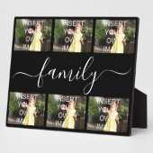 Familie Sechs Foto Collage Geschenk Plaque Fotoplatte (Seite)