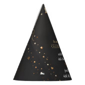 Familie Sibling Schwarz einfache moderne Joint Geb Partyhütchen (Links)