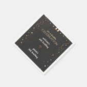 Familie Sibling Schwarz einfache moderne Joint Geb Serviette (Ecke)