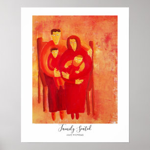 Familie Sitzend Gemälde Poster