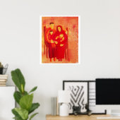 Familie sitzend poster (Heimbüro)
