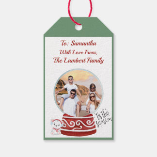 Familie Snowglobe Geschenkanhänger