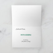 Familie Snowman Feiertagskarte (Innenseite)