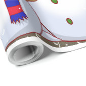 Familie Snowman - Geschenkpapier (Rolleneckpunkt)
