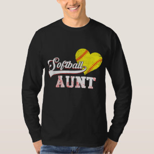 Familie Softball Player gibt Softball-Tante T-Shirt