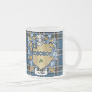 Familie Thompson (Irisch) Wappenrühre Mattglastasse