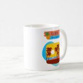 Familie Tropical Beach Urlaub Souvenir Kaffeetasse (VorderseiteRechts)