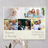 Familie und Fotos Personalisiert Creme Kalender