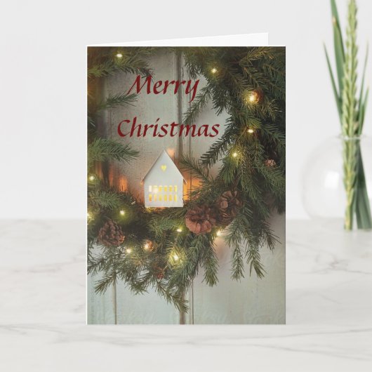 FAMILIE UND FREUND "SIND SO GEHALTEN" BEI CHRISTMA KARTE (Vorderseite)