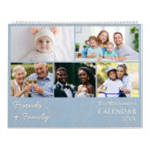 Familie und Freunde Dusty Blue Multi Foto Kalender (Titelbild)