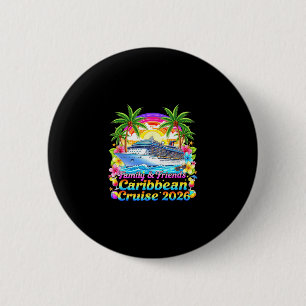 Familie und Freunde Karibik Kreuzfahrt 2026 T-Shir Button
