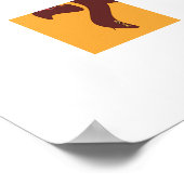 Familie und Freunde Orange Poster (Ecke)
