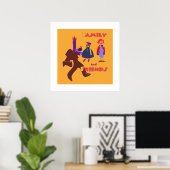 Familie und Freunde Orange Poster (Heimbüro)