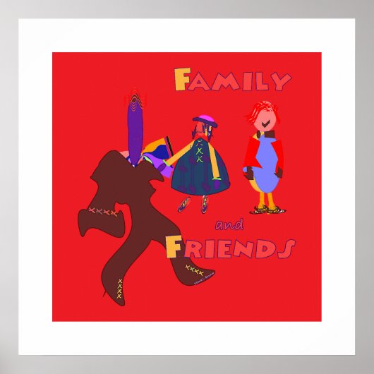 Familie und Freunde Poster (Vorne)