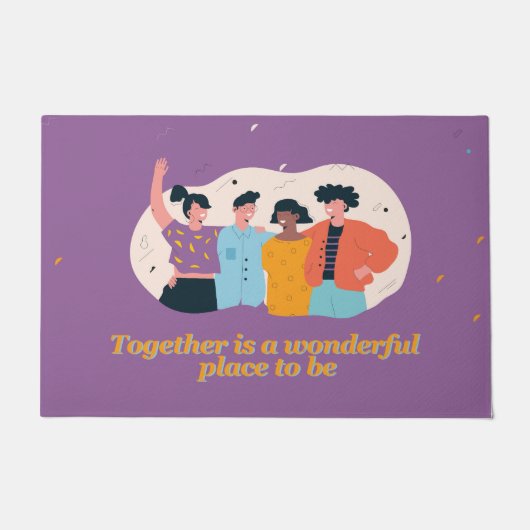 Familie und Freunde Willkommen Türen/Türmatten Fußmatte (Vorderseite)