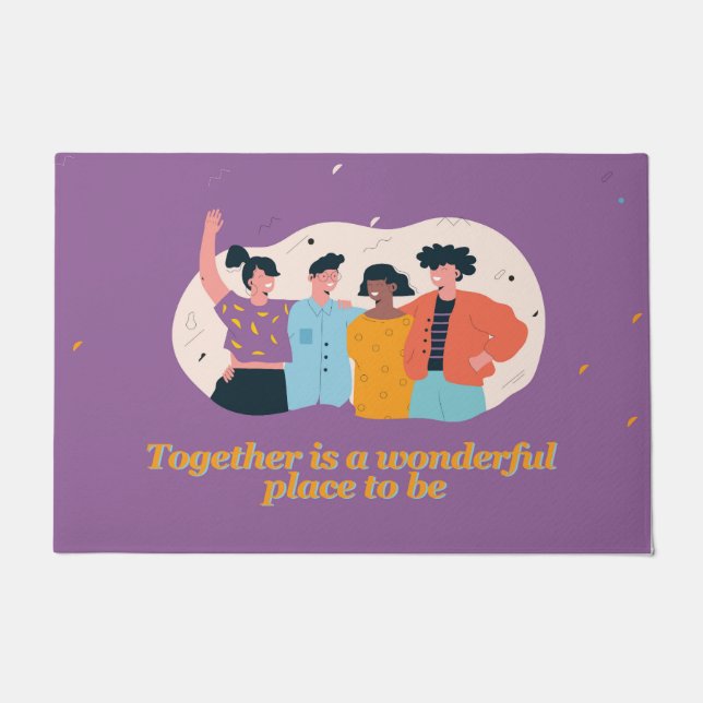 Familie und Freunde Willkommen Türen/Türmatten Fußmatte (Vorderseite)