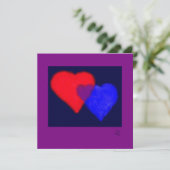 "Familie" Vater, Mutter und Kind von Miriam Kilmer Einladung (Stehend Vorderseite)