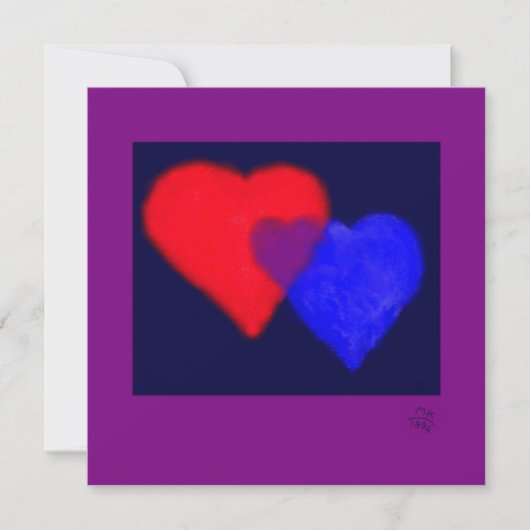 "Familie" Vater, Mutter und Kind von Miriam Kilmer Einladung (Vorderseite)