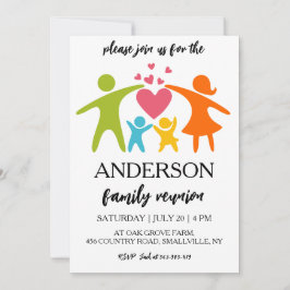 Familie vereint Wiedersehen-Einladungen Einladung