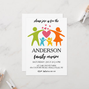 Familie vereint Wiedersehen-Einladungen Einladung