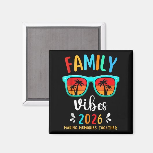 Familie Vibes 2026 Wiedersehen Vacation Making Magnet (Vorderseite/Rückseite)