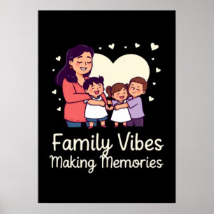 Familie Vibes Erinnerungen machen - Sonnenurlaub Poster