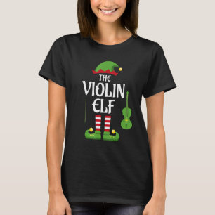 Familie Violin Elf - Weihnachtsmannschaft T-Shirt