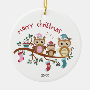 Familie von 3 Schüsseln Weihnachten Keramik Ornament
