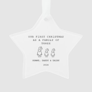 Familie von 3 Weihnachts-Gonk-Stern-Ornament Ornament