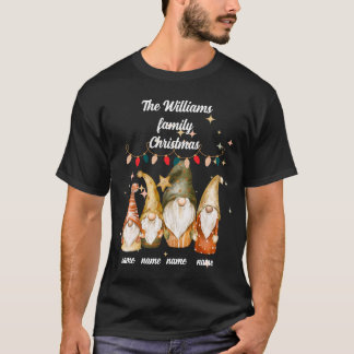 Familie von 4 Gnome Weihnachten T - Shirt