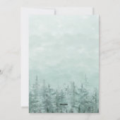 Familie von 4 Schwangerschaftsankündigung Wasserfa Feiertagskarte (Rückseite)