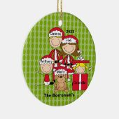 Familie von 4 Weihnachtsschmuck (Rechts)