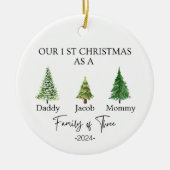 Familie von drei Weihnachtsschmuck - Familie von 3 (Vorne)