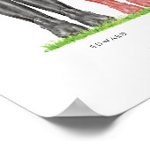 Familie von fünf Erinnerungen für die Druckerei Poster (Ecke)