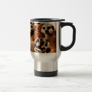 Familie von Meerkats Reisebecher